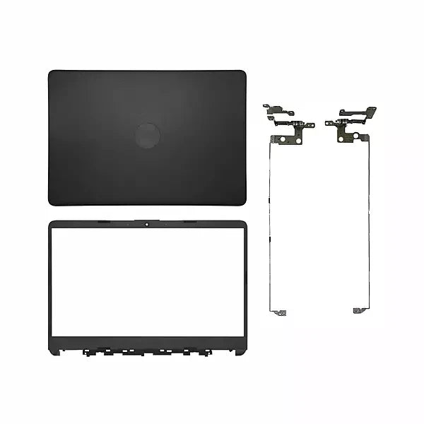 LappyPower LCD Back Cover ABH for HP 14-DQ 14S-EQ 14S-FQ Series Laptops (With Hinge and Front Bezel) (Black)