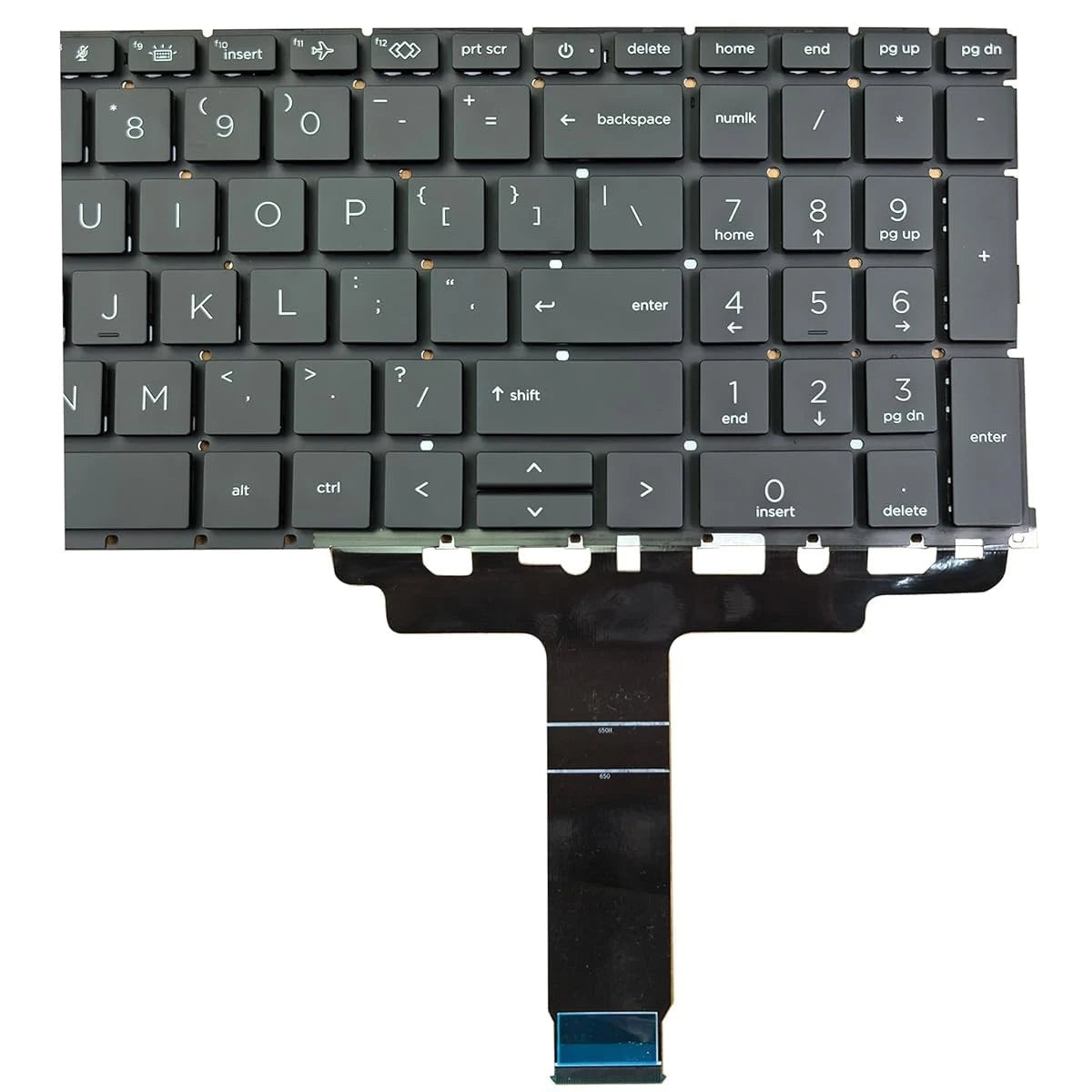 LappyPower Laptop Keyboard compatible for HP Probook 450 G8 455 G8 Series Black with Backlight