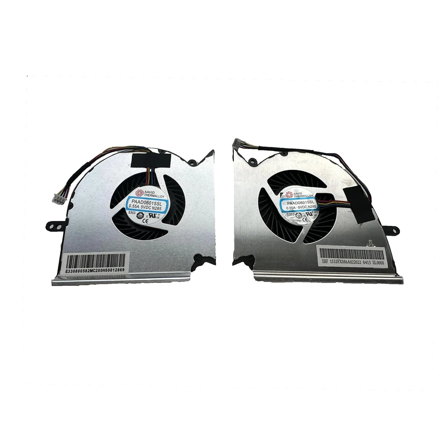LappyPower Laptop CPU+GPU Cooling Fan for MSI GE75 GP75 GL75 WE75 Pair DC 5V (4 Pin)