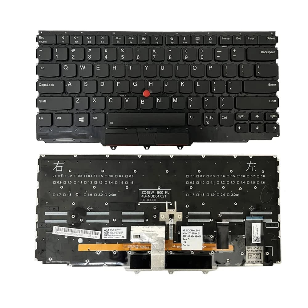 LappyPower Laptop Keyboard for Lenovo ThinkPad X1 Yoga Gen 2nd 3rd 2017 2018 with Backlit and Mouse