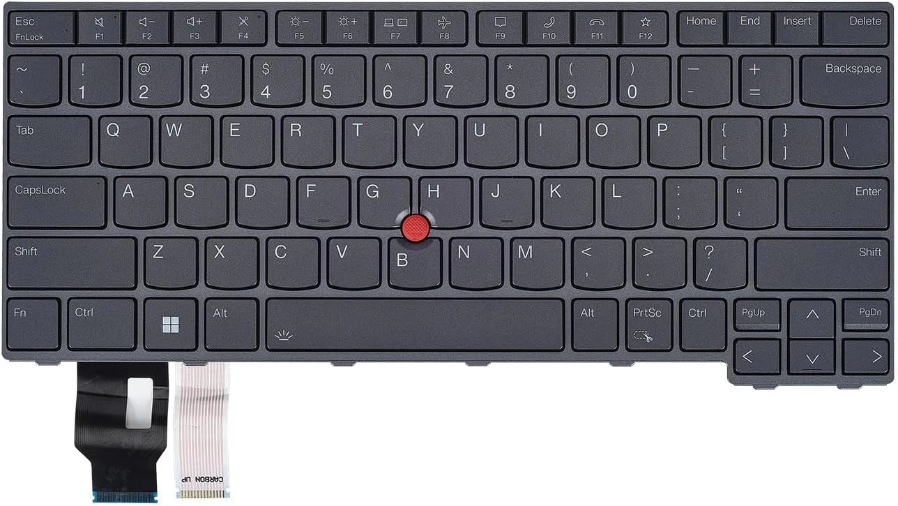 LappyPower Laptop Keyboard for Lenovo Thinkpad T14 Gen 3 L14 Gen 3 P14s G3 Black with Mouse (without Backlit)