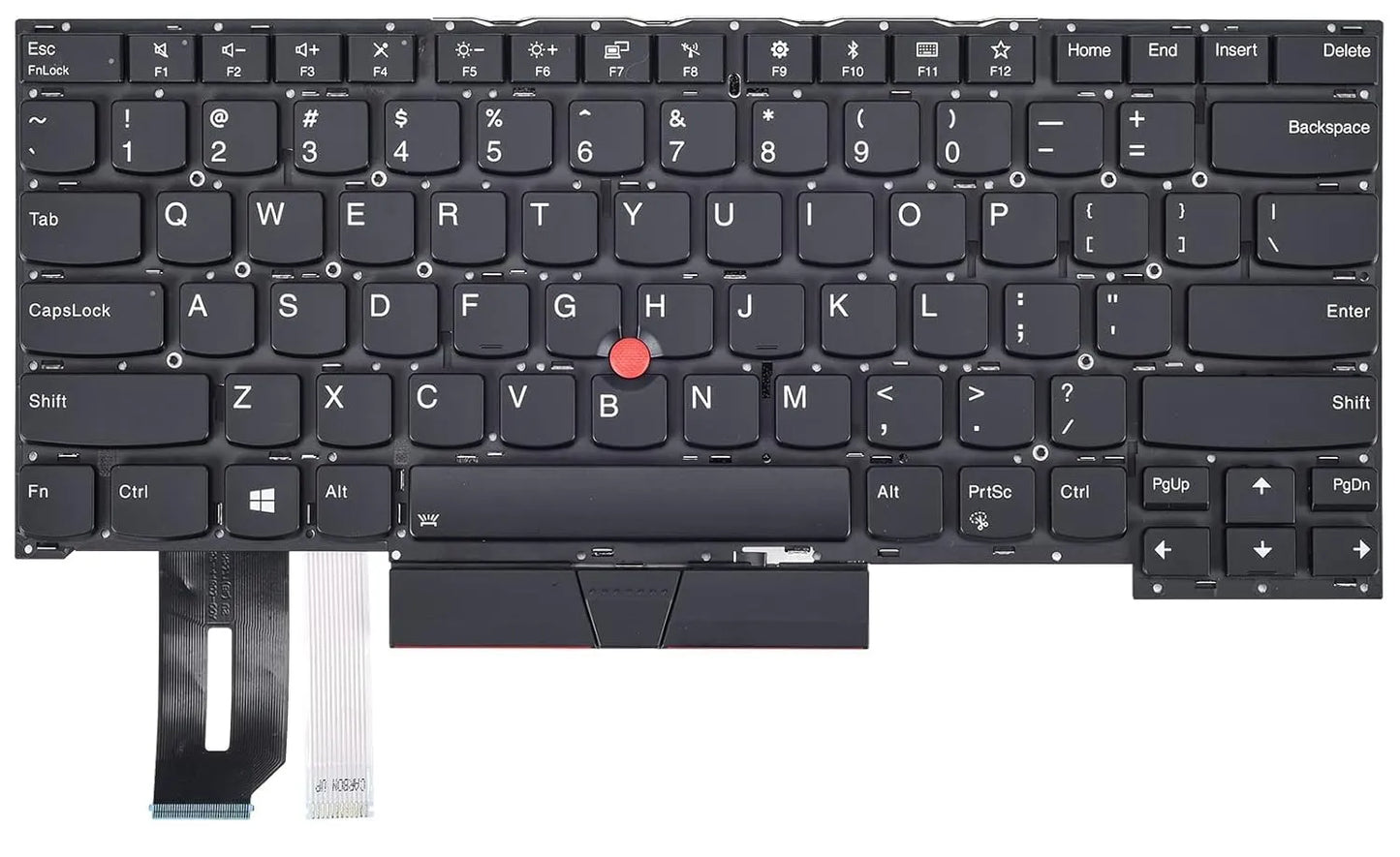 LappyPower Laptop Keyboard for Lenovo ThinkPad T490S T495S with Backlight and Trackpad