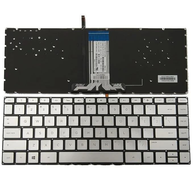 LappyPower Laptop Keyboard compatible for HP Pavilion 14-BA Series,14-BS Series, 14T-BA Series (Silver Backlight)