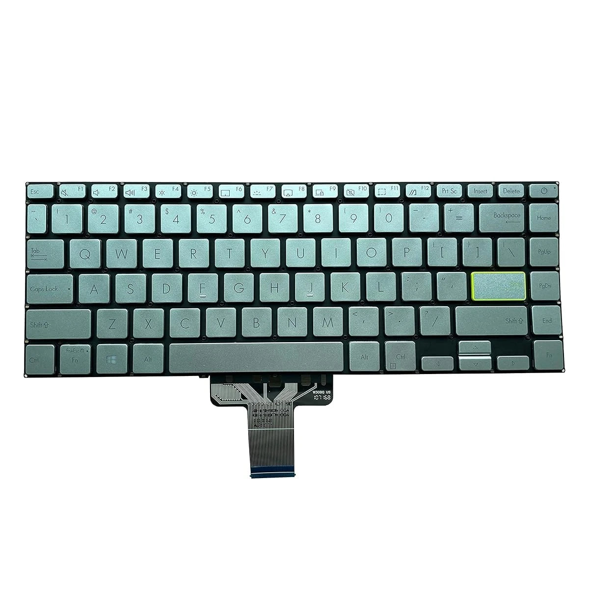 LappyPower Laptop Keyboard for Asus E410 / X413 Silver with Backlit