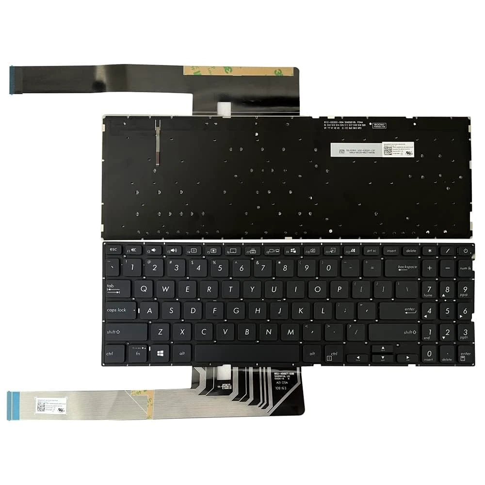 LappyPower Laptop Keyboard for Asus F571G Black with Backlit