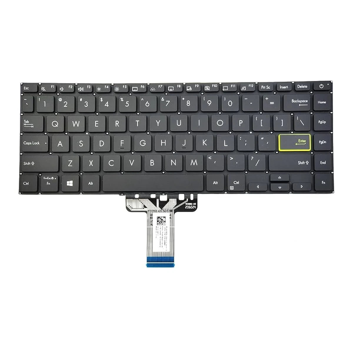 LappyPower Laptop Keyboard for ASUS E410 / X413 Black with Backlit