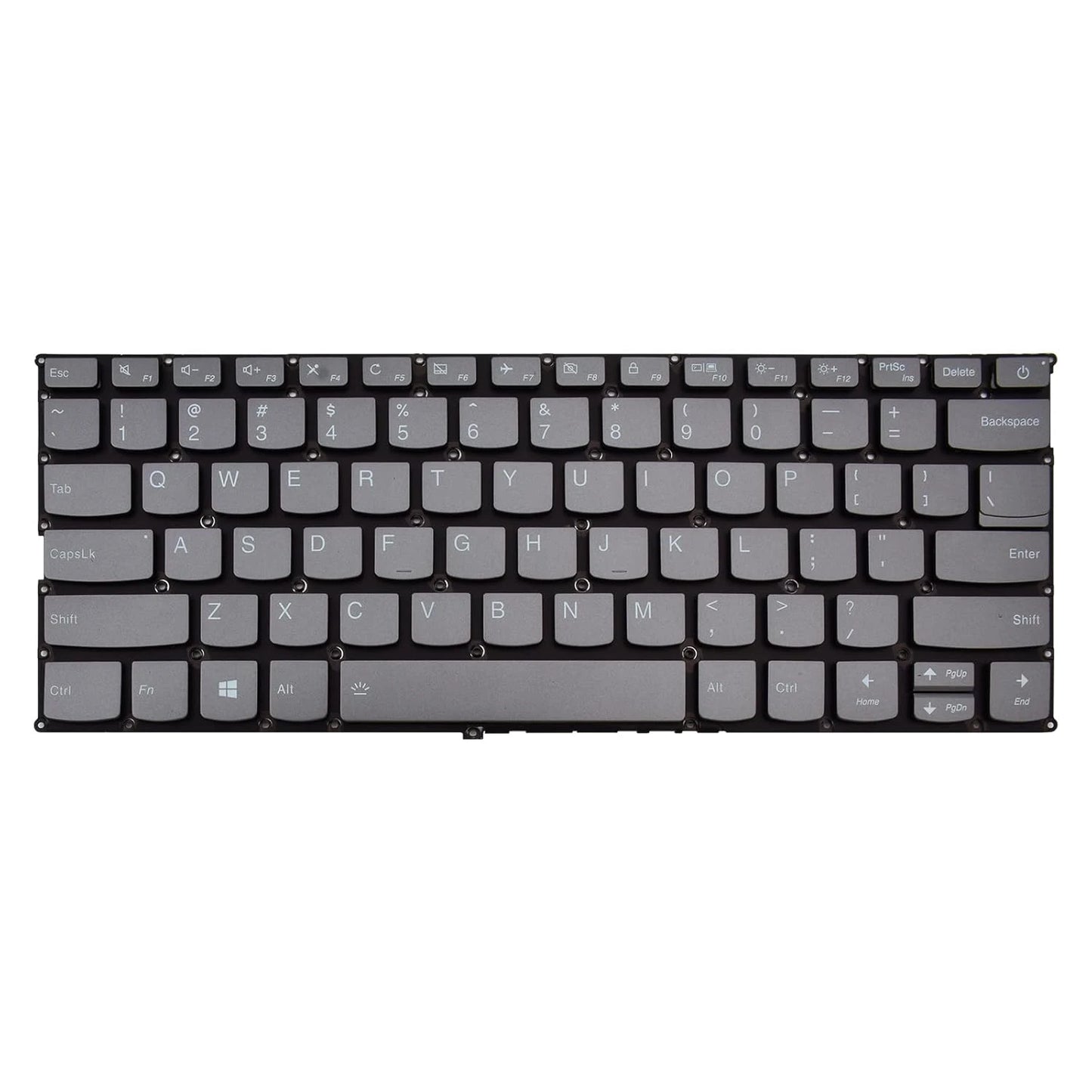 LappyPower Laptop Keyboard for Lenovo IdeaPad 320S-13IKB 720S-14IKB V720-14 V720-14IKB Gray with Backlit