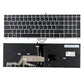 LappyPower Laptop Keyboard compatible for HP ProBook 650 G4 650 G5 655 G4 655 G5 Silver Frame with Trackpoint & Backlight