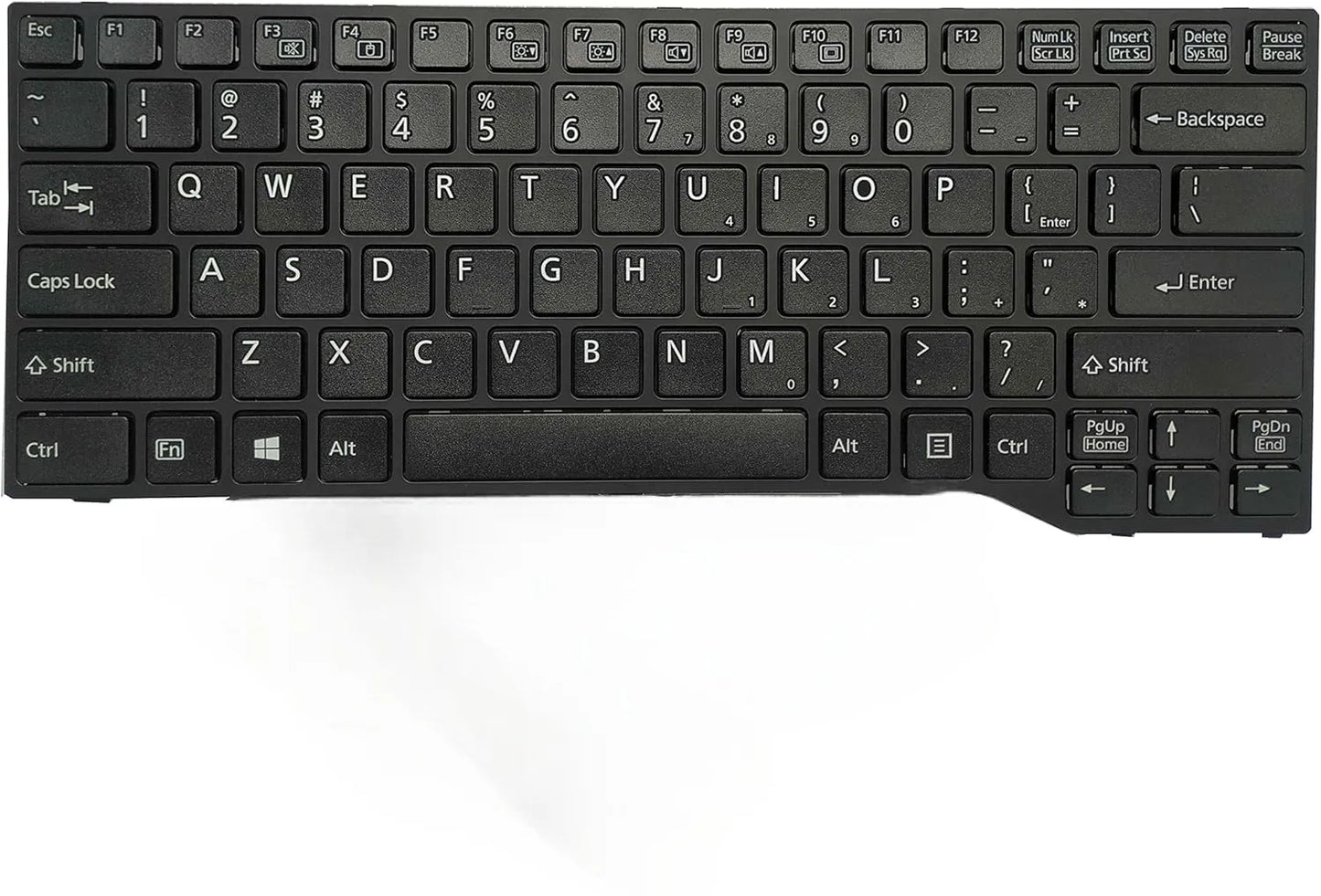 LappyPower Laptop Keyboard for Fujitsu Lifebook E733 E734 E743 E744 U745 E546 E547 E544 E736 E746 without Backlit