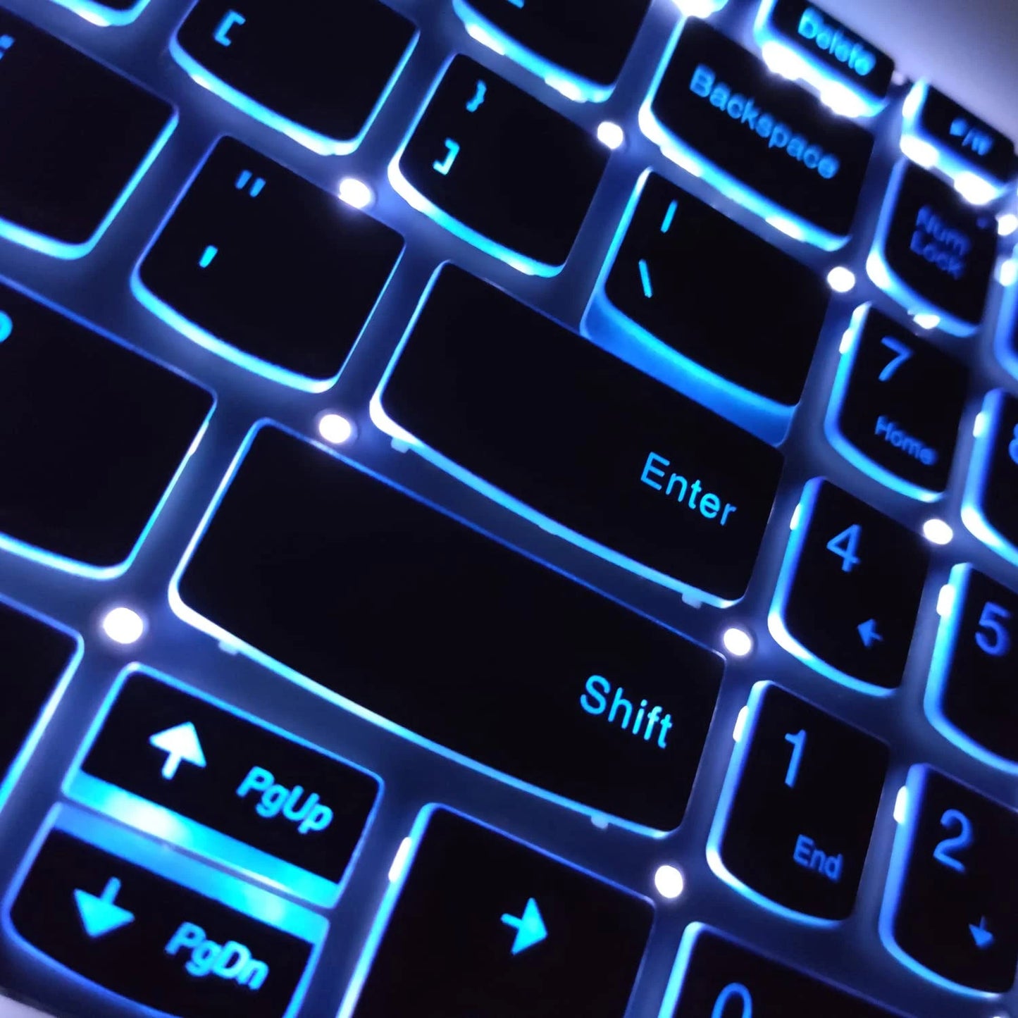 LappyPower Laptop Keyboard for Lenovo IdeaPad L340-15 with Blue Backlight
