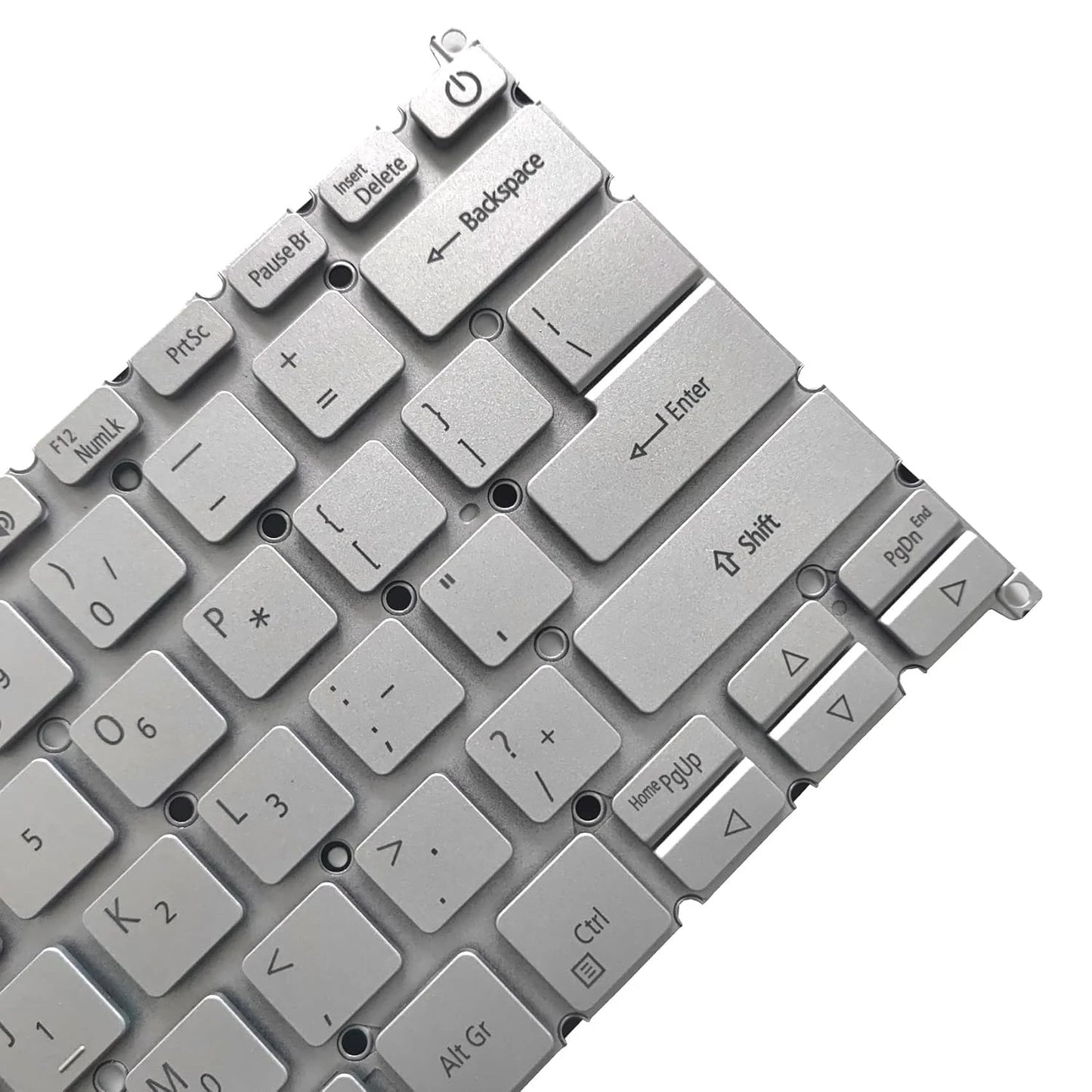 LappyPower Laptop Keyboard compatible for Acer Swift 3 SF313-51 SF314-56 SF314-57 SF314-57G SF314-42 Silver with Backlight