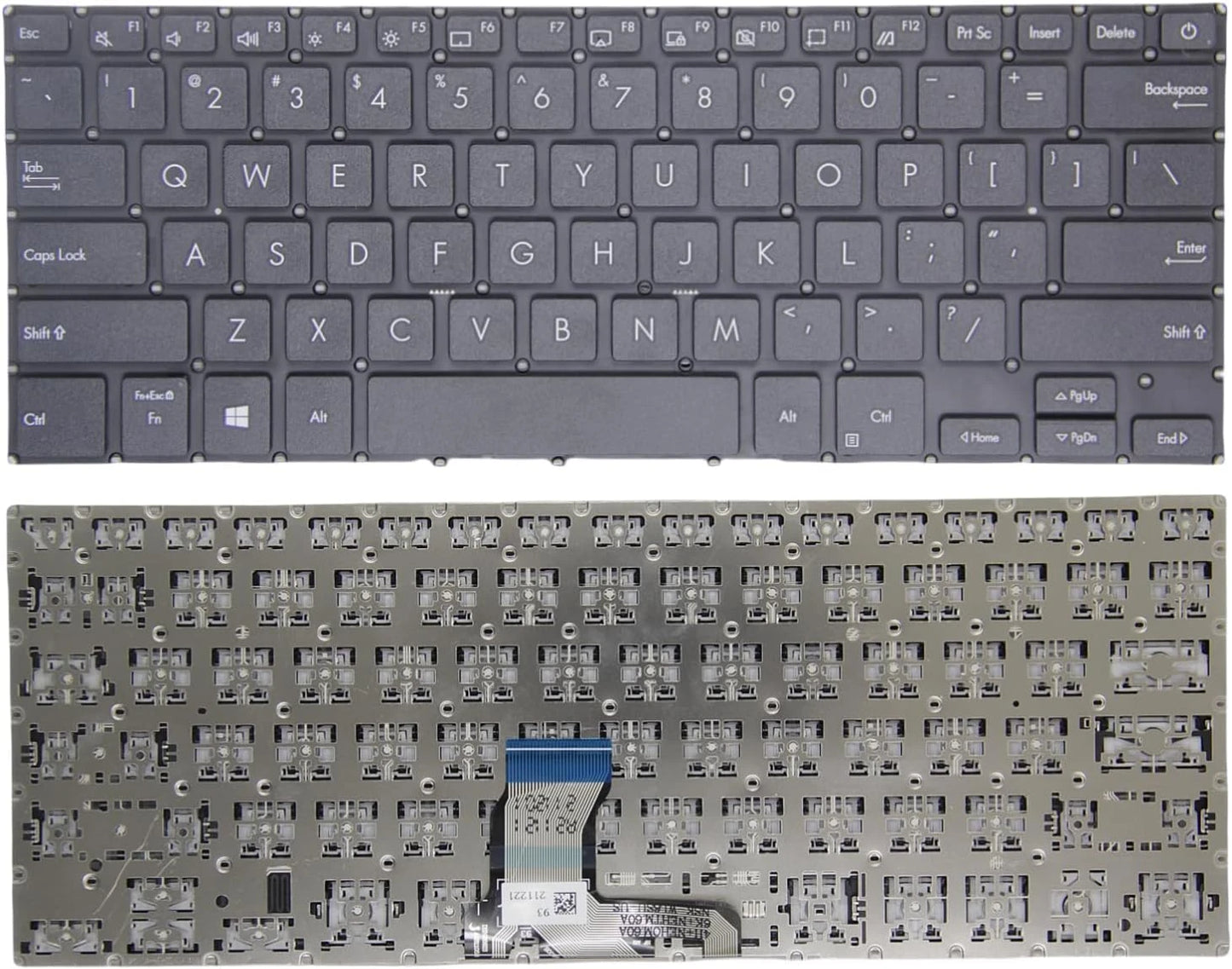 LappyPower Laptop Keyboard for ASUS ExpertBook P2451 P2451F P2451FA P2451FB without Backlit