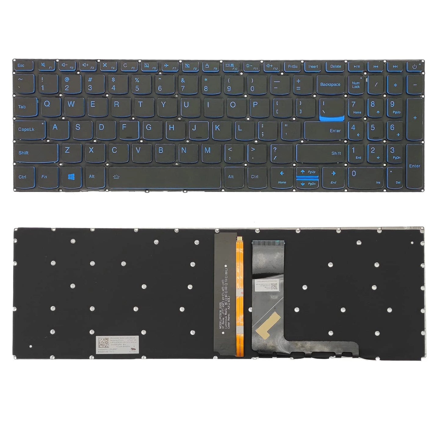 LappyPower Laptop Keyboard for Lenovo IdeaPad L340-15 with Blue Backlight