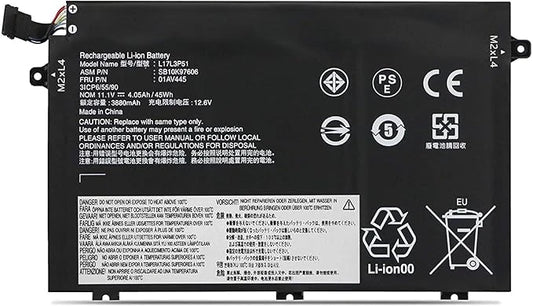 LappyPower Compatible Battery for Lenovo ThinkPad L14 L15 Gen 1 L480 L490 L17L3P52 L17M3P53 (2000mAh, 4-cell)