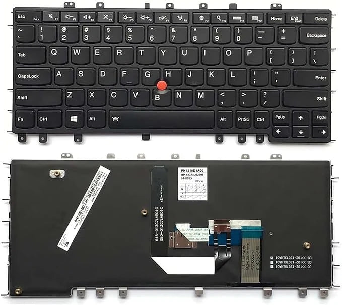 LappyPower Laptop Keyboard for Lenovo ThinkPad S1 Yoga 12 Yoga S240 Series, 04Y2620 with Backlit and Mouse