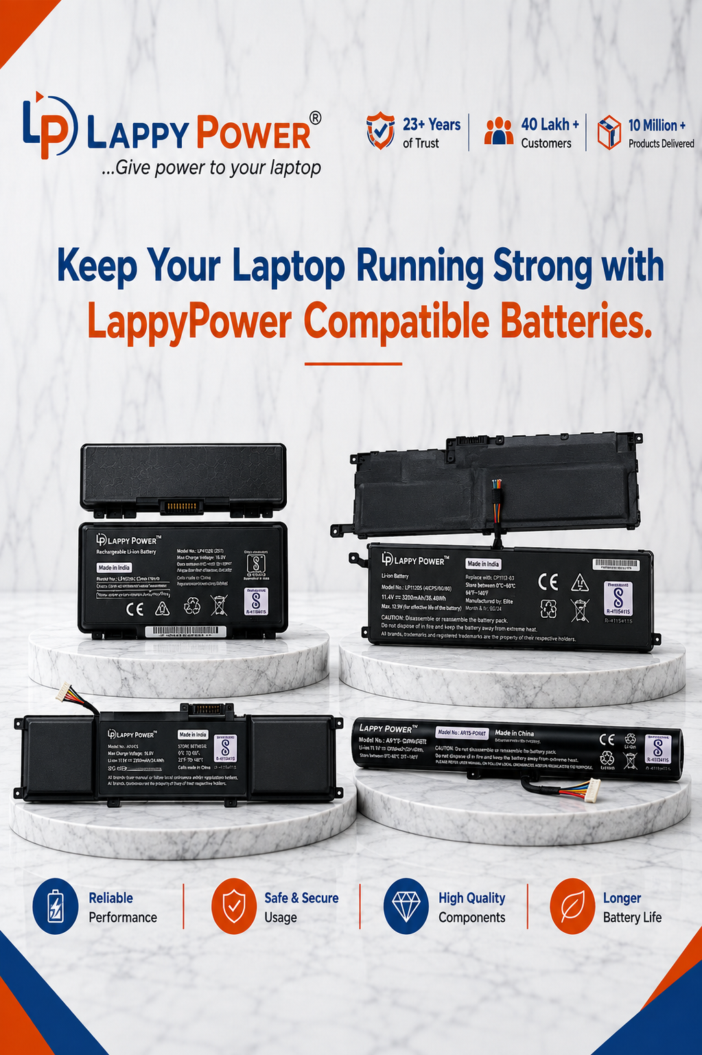 Lappy power battery for all model