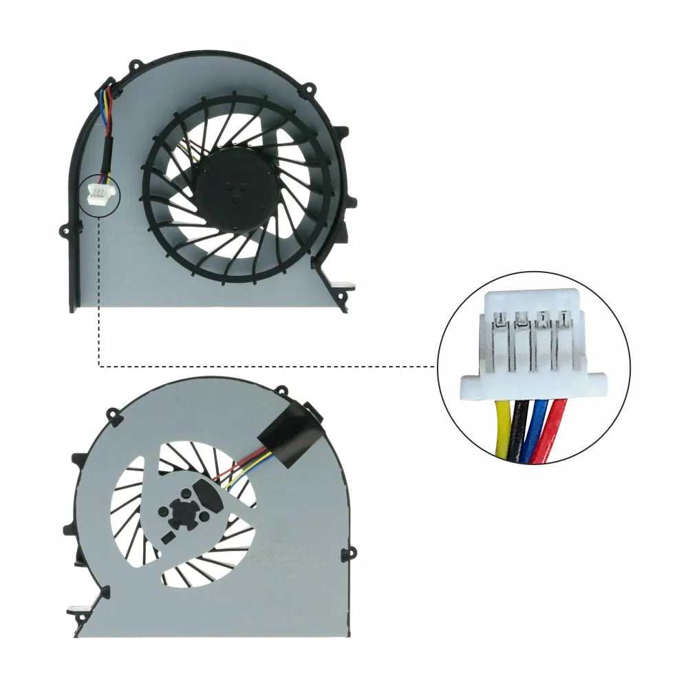 LappyPower Laptop CPU Cooling Fan for HP ProBook 450-G1 455-G1 550-G1 470-G1 Series (4 Pin)