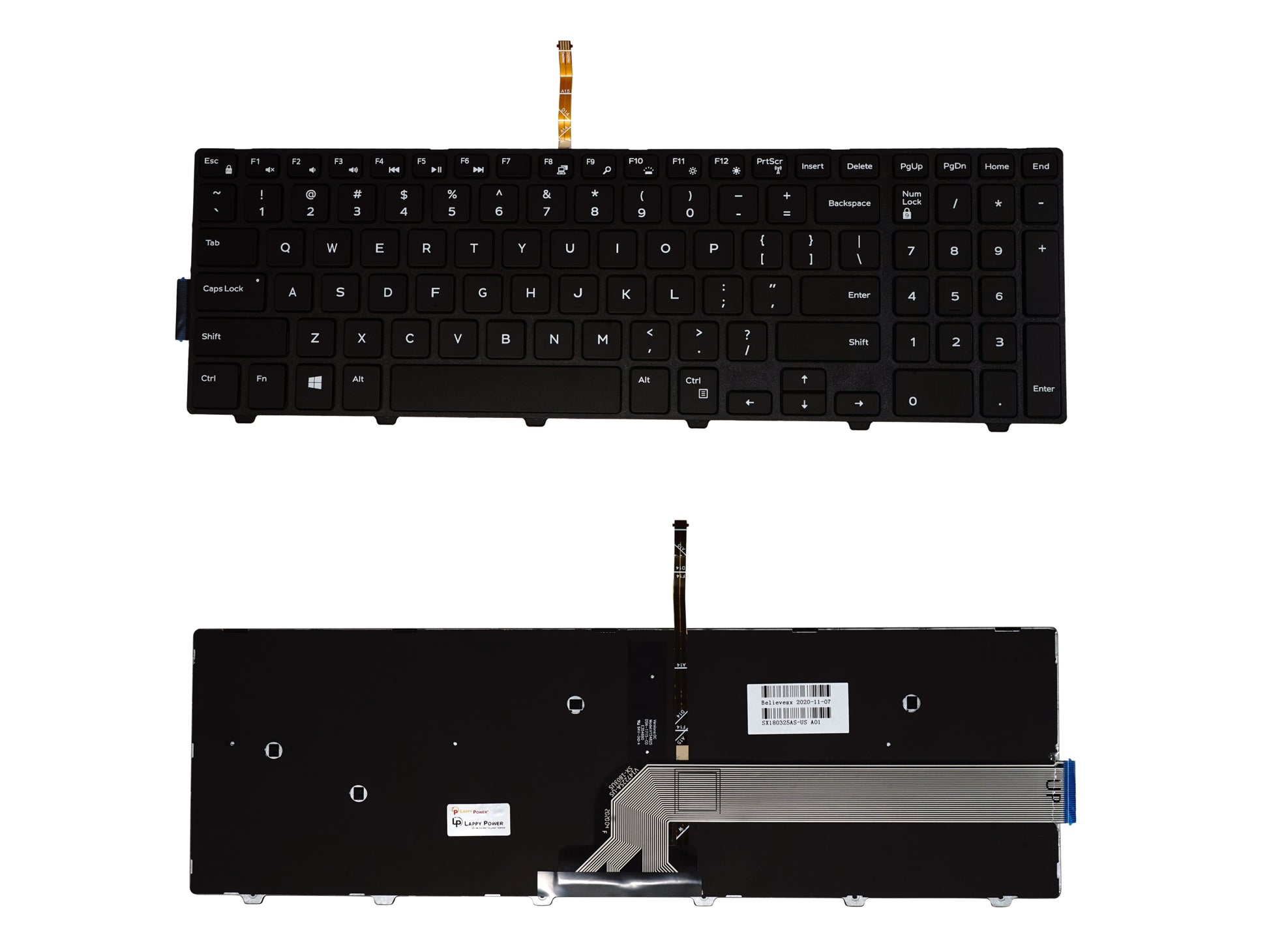 Laptop Keyboard compatible for DELL 15 3000 / 3542 BACKLIGHT