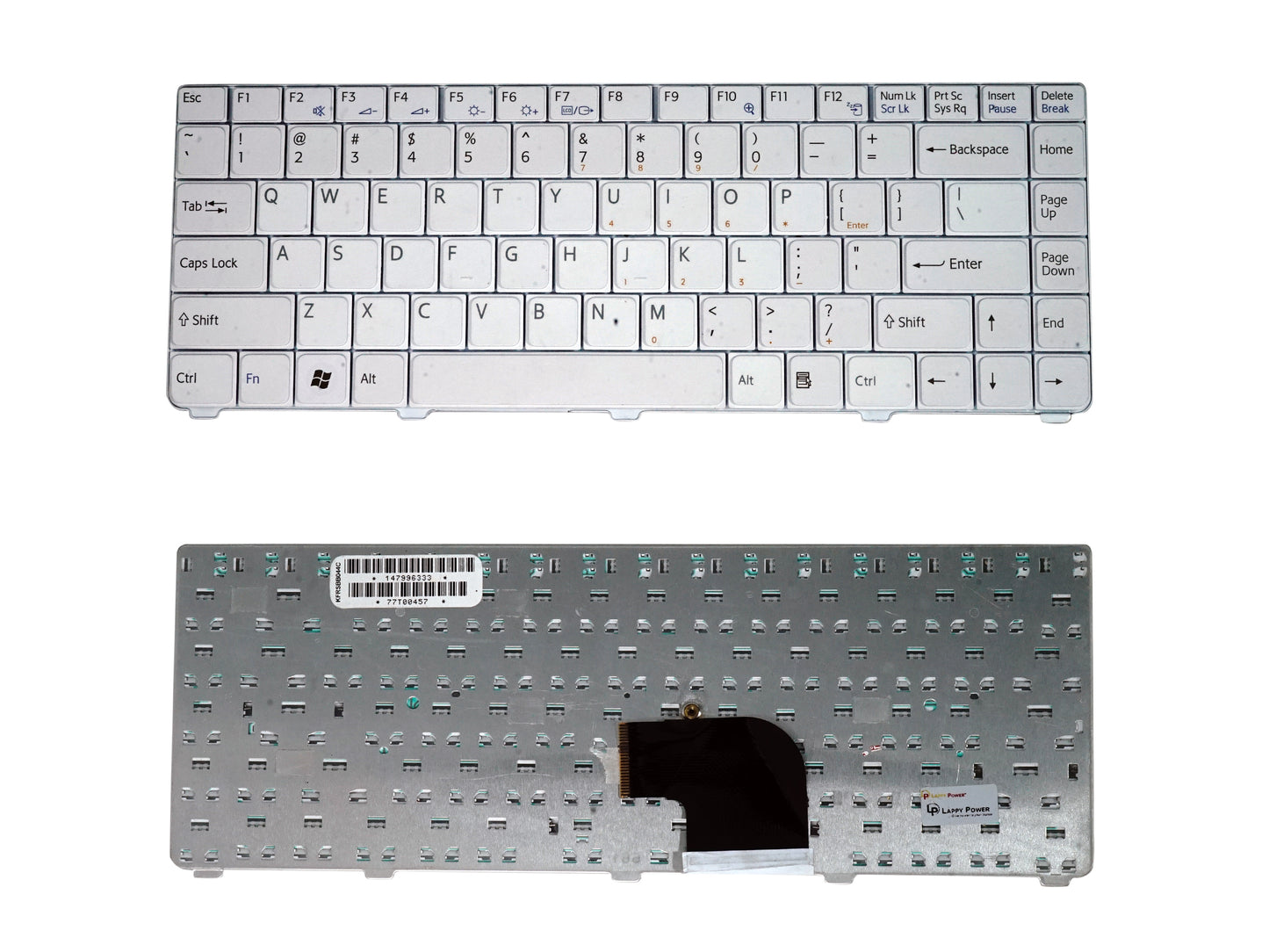 Laptop Keyboard compatible for SONY C WHITE