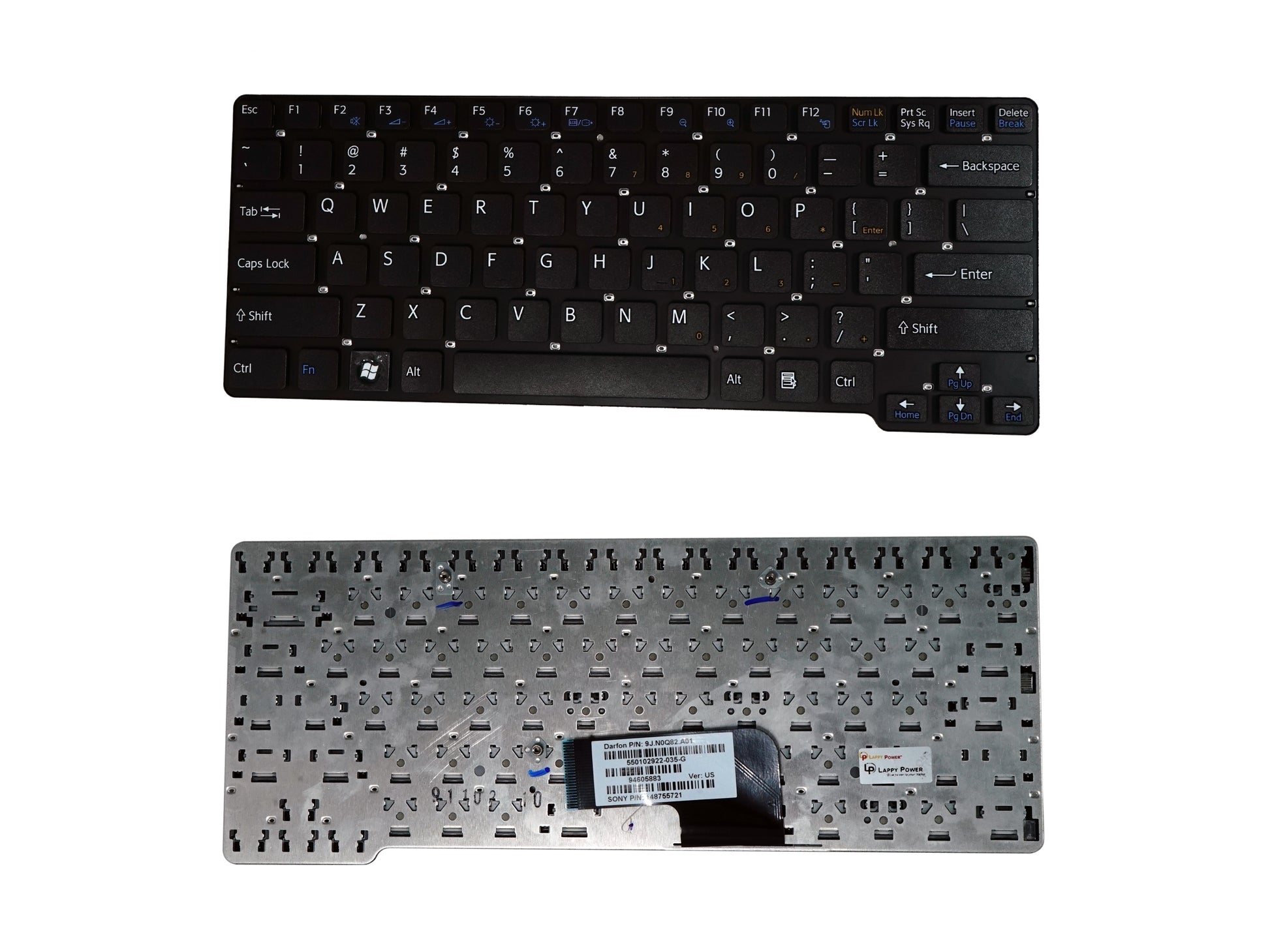 Laptop Keyboard compatible for SONY CW BLACK