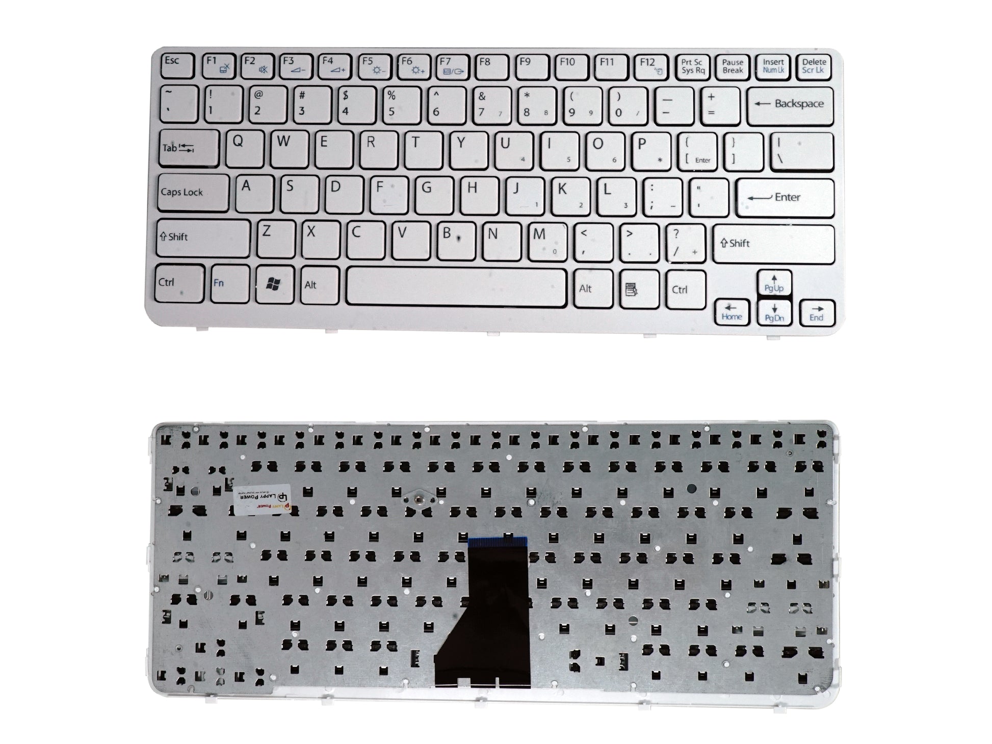 Laptop Keyboard compatible for SONY SVE141 WHITE