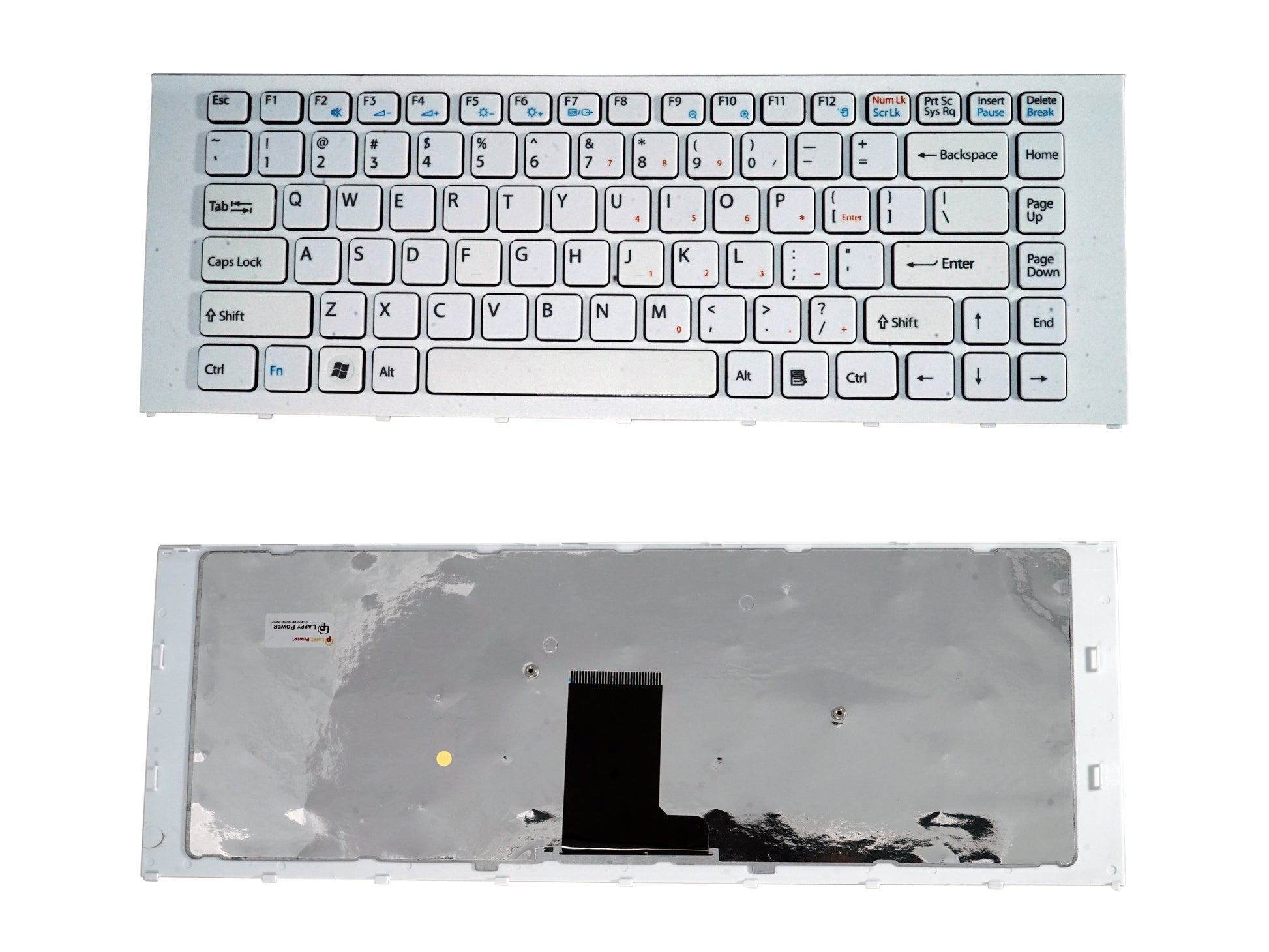 Laptop Keyboard compatible for SONY EA WHITE