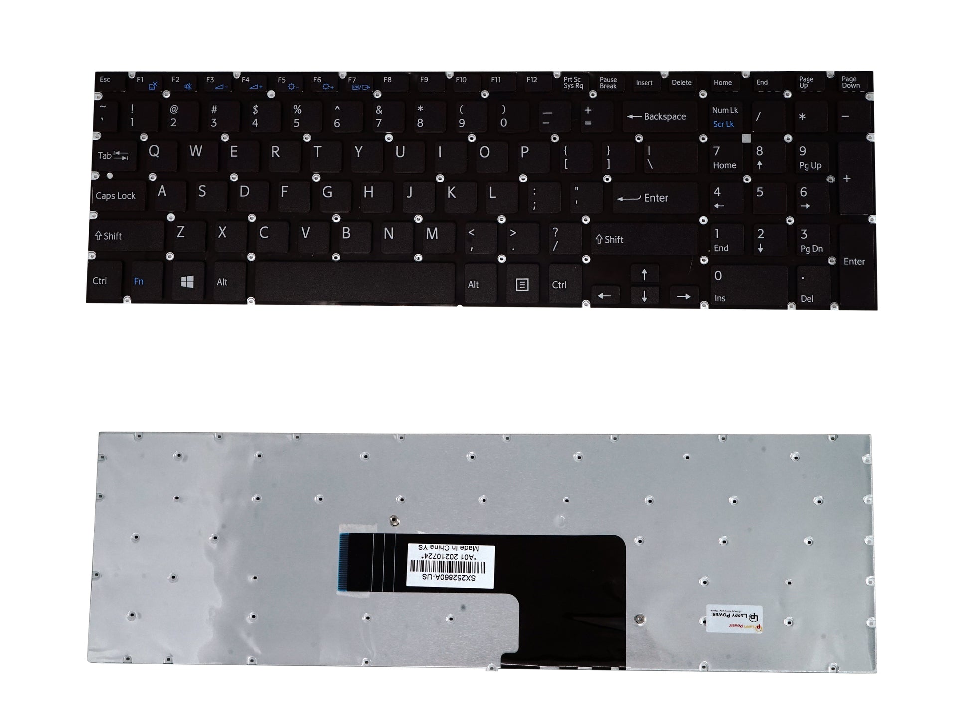 Laptop Keyboard compatible for SONY SVF15 BLACK