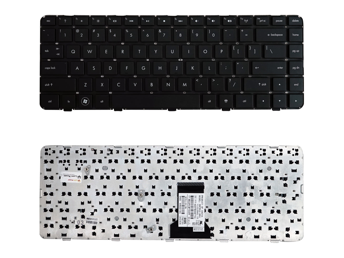 Laptop Keyboard compatible for HP DM4 WITH FRAME / DM4 1000 / DM4 2000 / DV5 2000