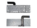Laptop Keyboard compatible for HP 15P WHITE