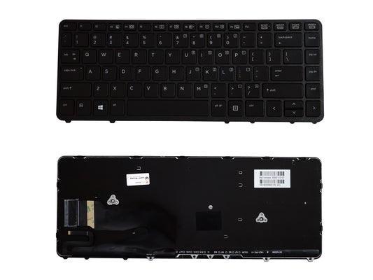 Laptop Keyboard compatible for HP 840 G1 US BACKLIGHT WITHOUT MOUSE