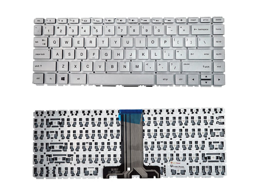 Laptop Keyboard compatible for HP 14BS SILVER