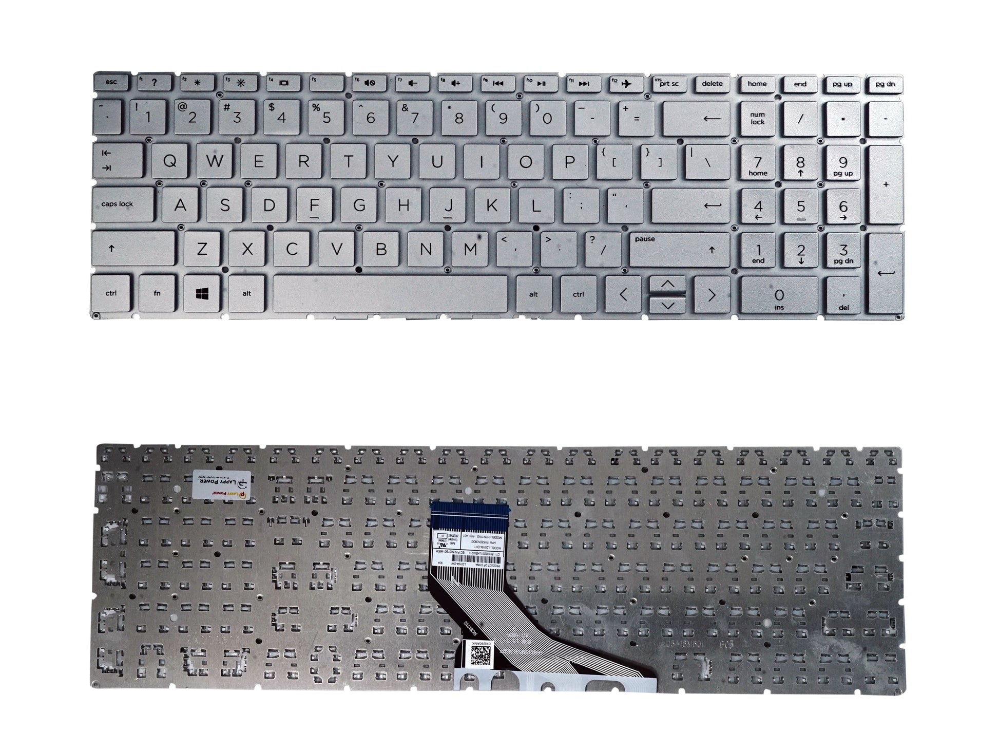 Laptop Keyboard compatible for HP 15DA SILVER