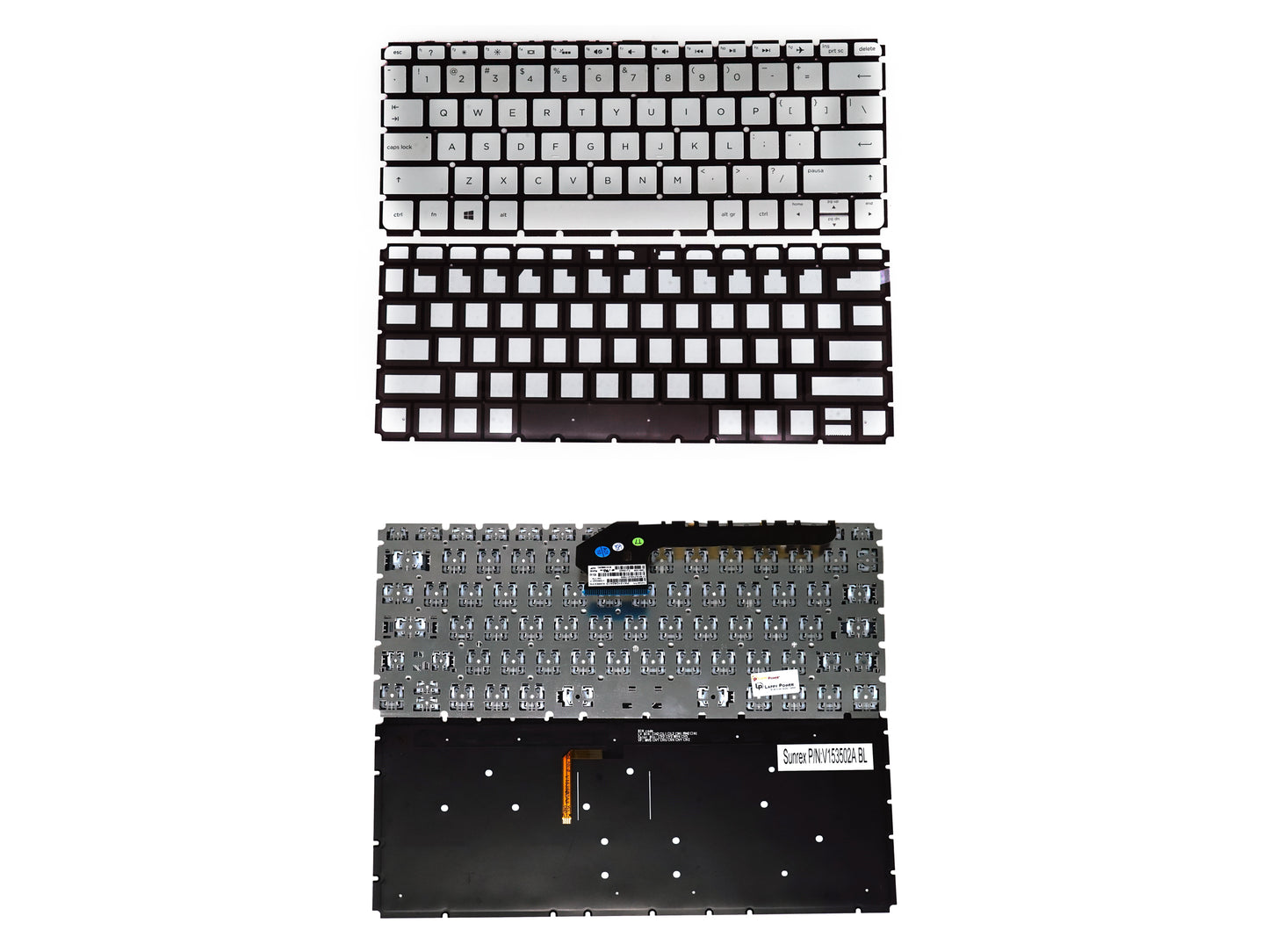 Laptop Keyboard compatible for HP X360-13D SILVER BACKLIGHT