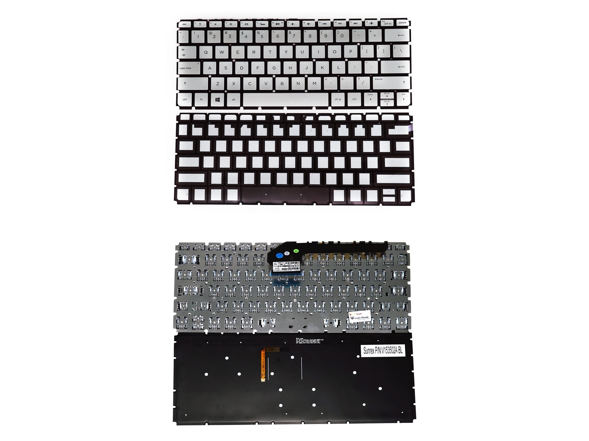 Laptop Keyboard compatible for HP X360-13D SILVER BACKLIGHT