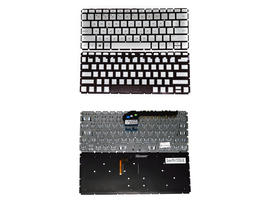 Laptop Keyboard compatible for HP X360-13D SILVER BACKLIGHT