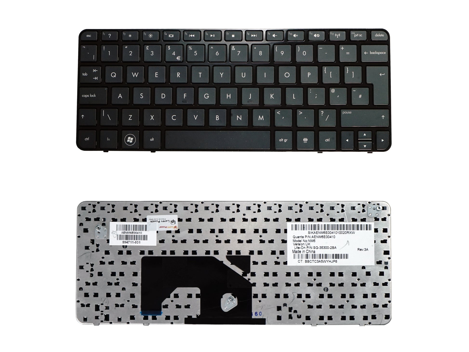 Laptop Keyboard compatible for HP MINI210 - 1000 SMALL CABLE