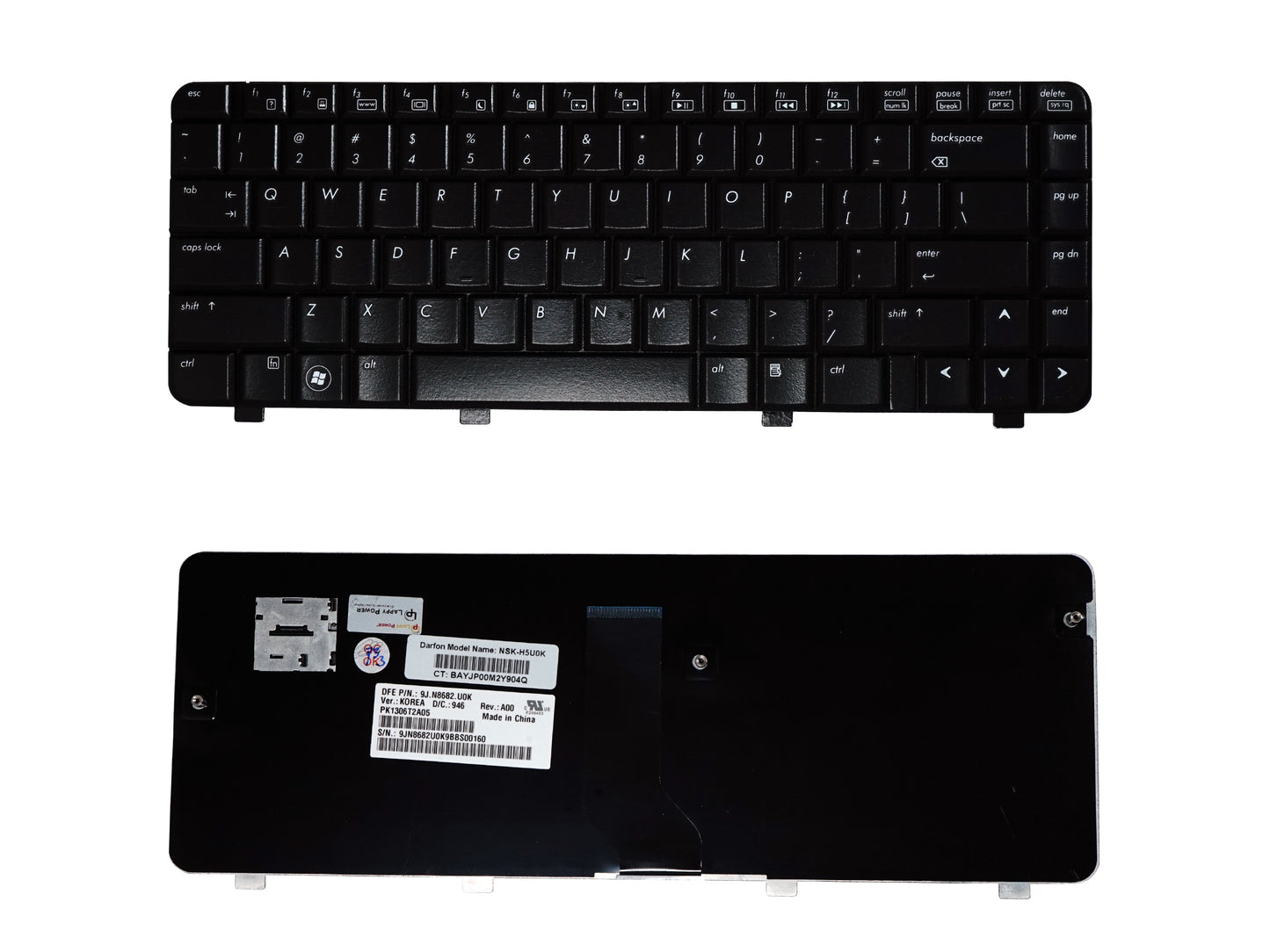 Laptop Keyboard compatible for HP DV3 2000 GLOSSY / CQ 35