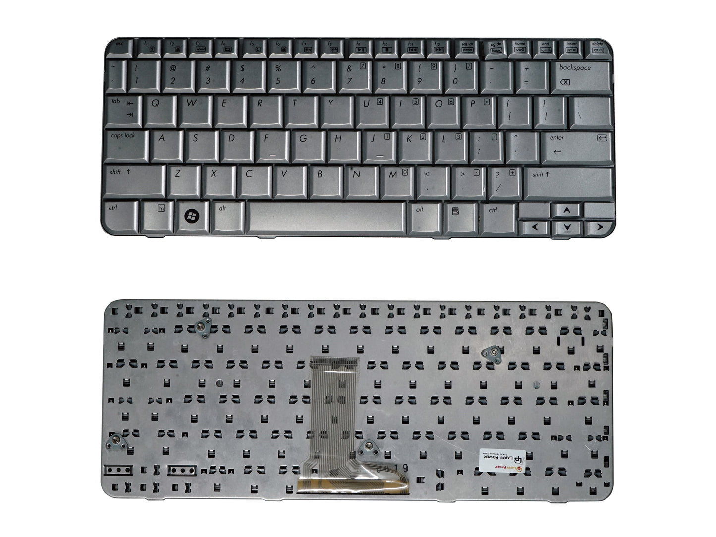 Laptop Keyboard compatible for HP TX1000 / TX2000 SILVER