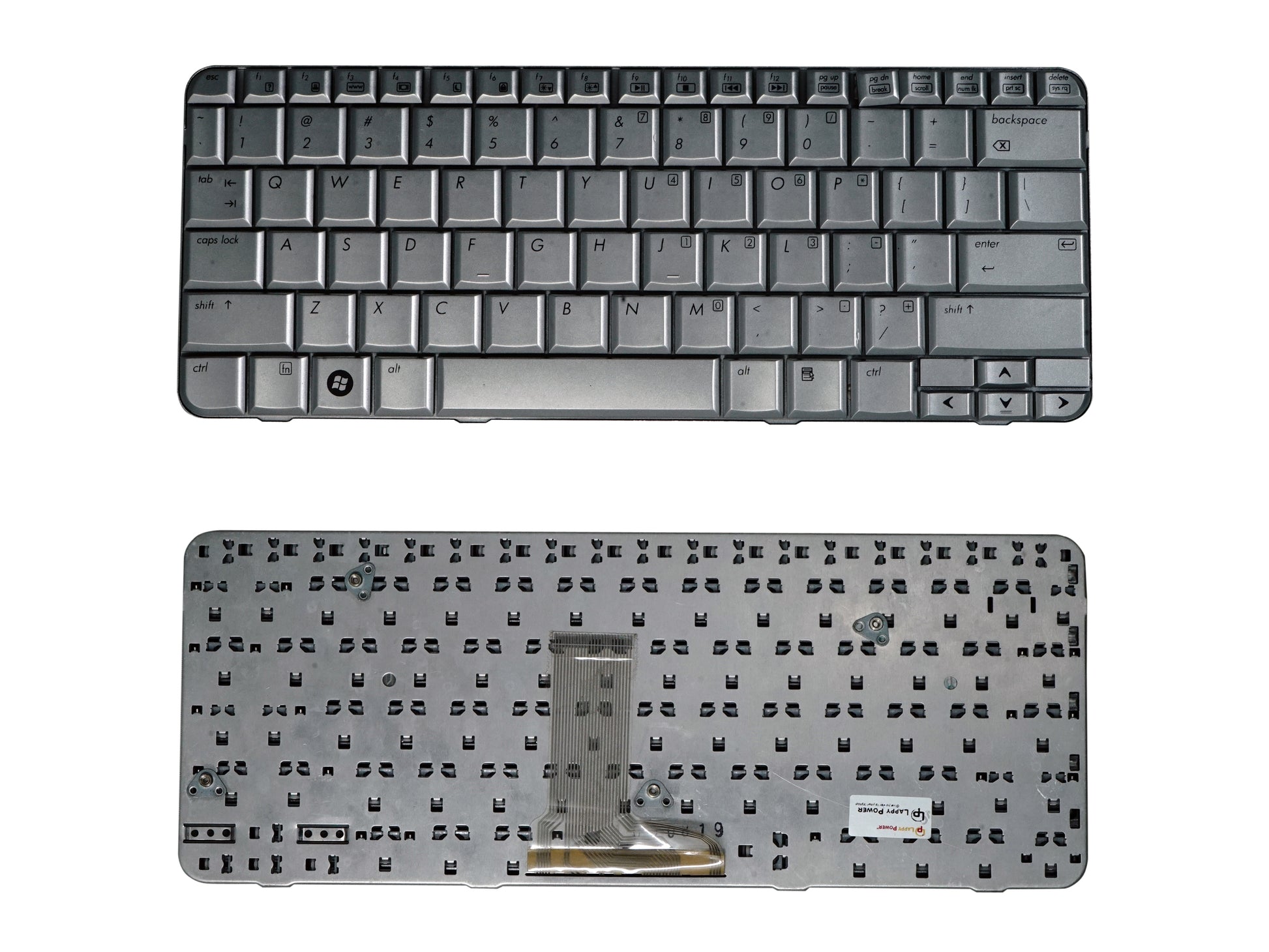 Laptop Keyboard compatible for HP TX1000 / TX2000 SILVER