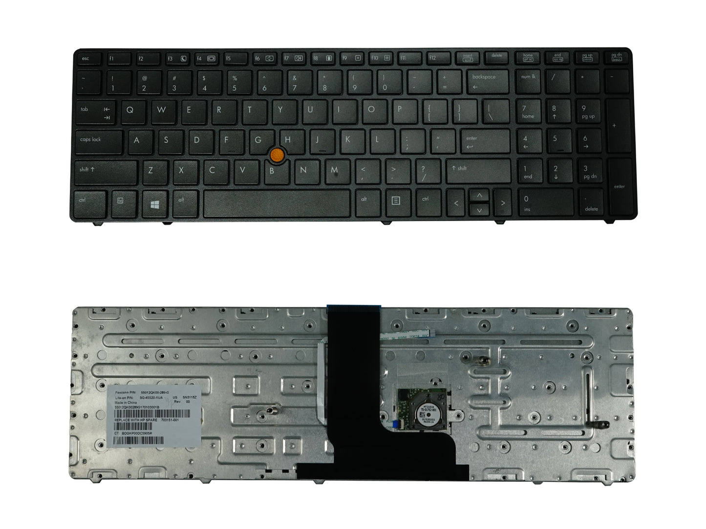 Laptop Keyboard compatible for HP 8560 W