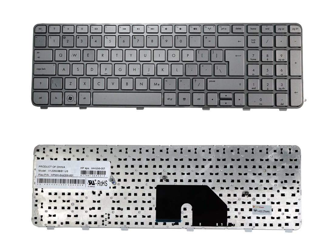 Laptop Keyboard compatible for HP DV6 6000 SILVER – Lappy Power