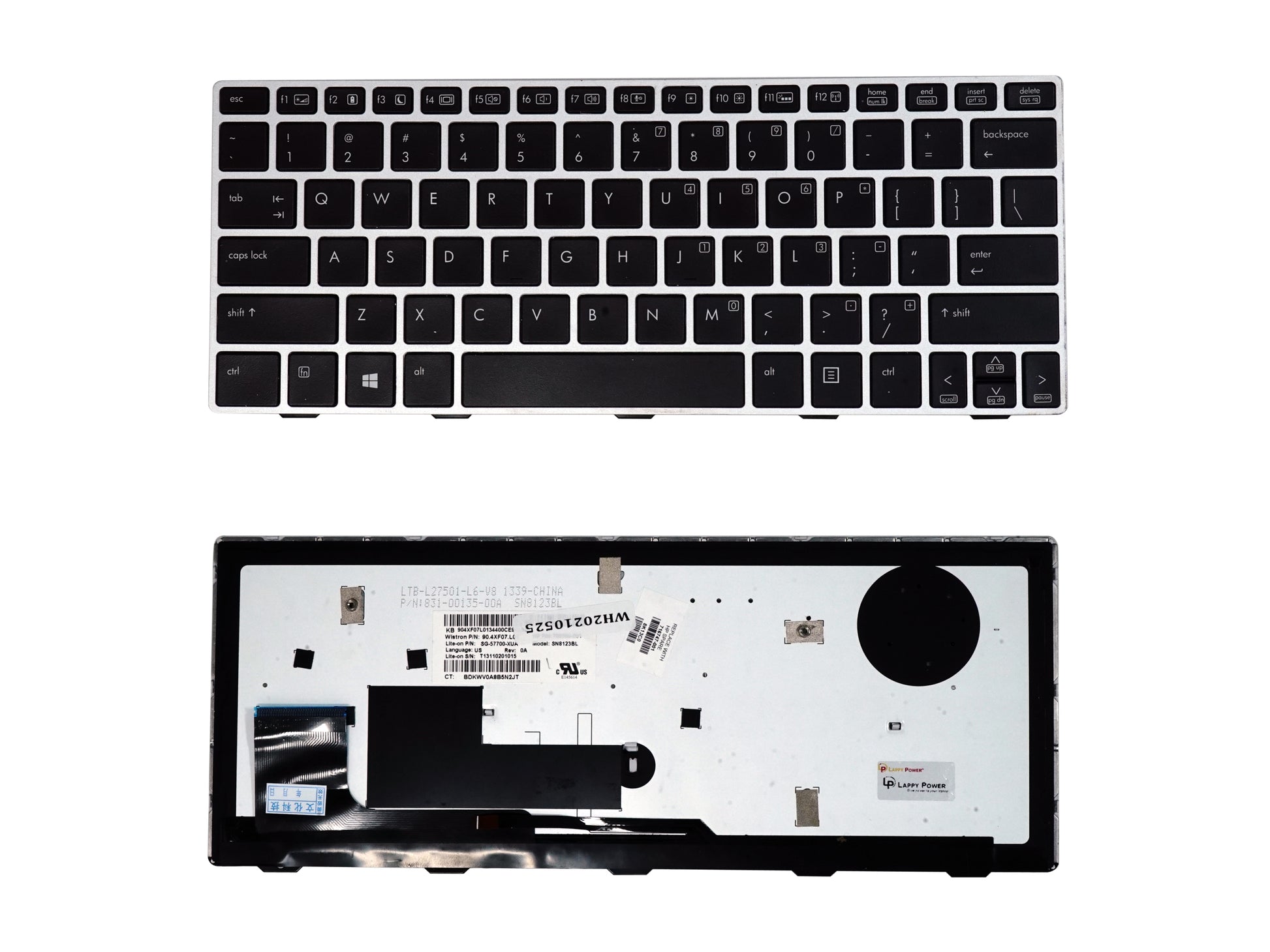 Laptop Keyboard compatible for HP 810 G1 WITHOUT MOUSE BACKLIGHT