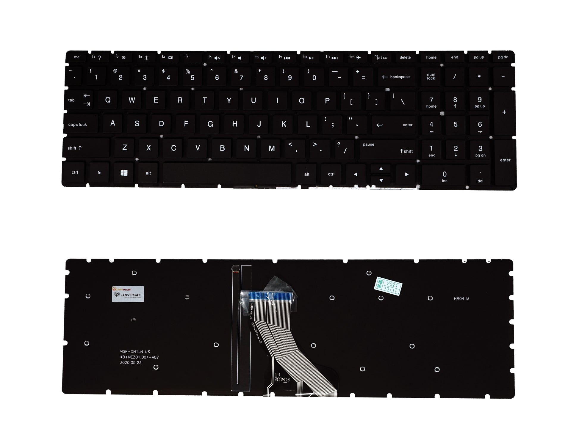 Laptop Keyboard compatible for HP 15DK BACKLIGHT