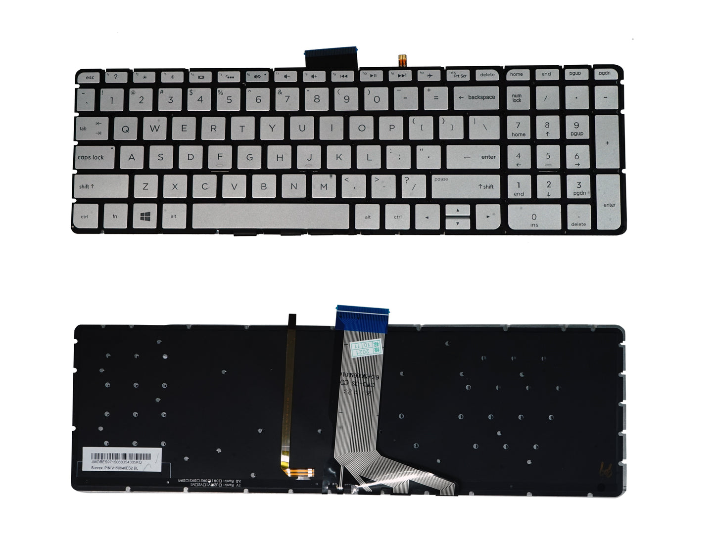 Laptop Keyboard compatible for HP M6-W SILVER