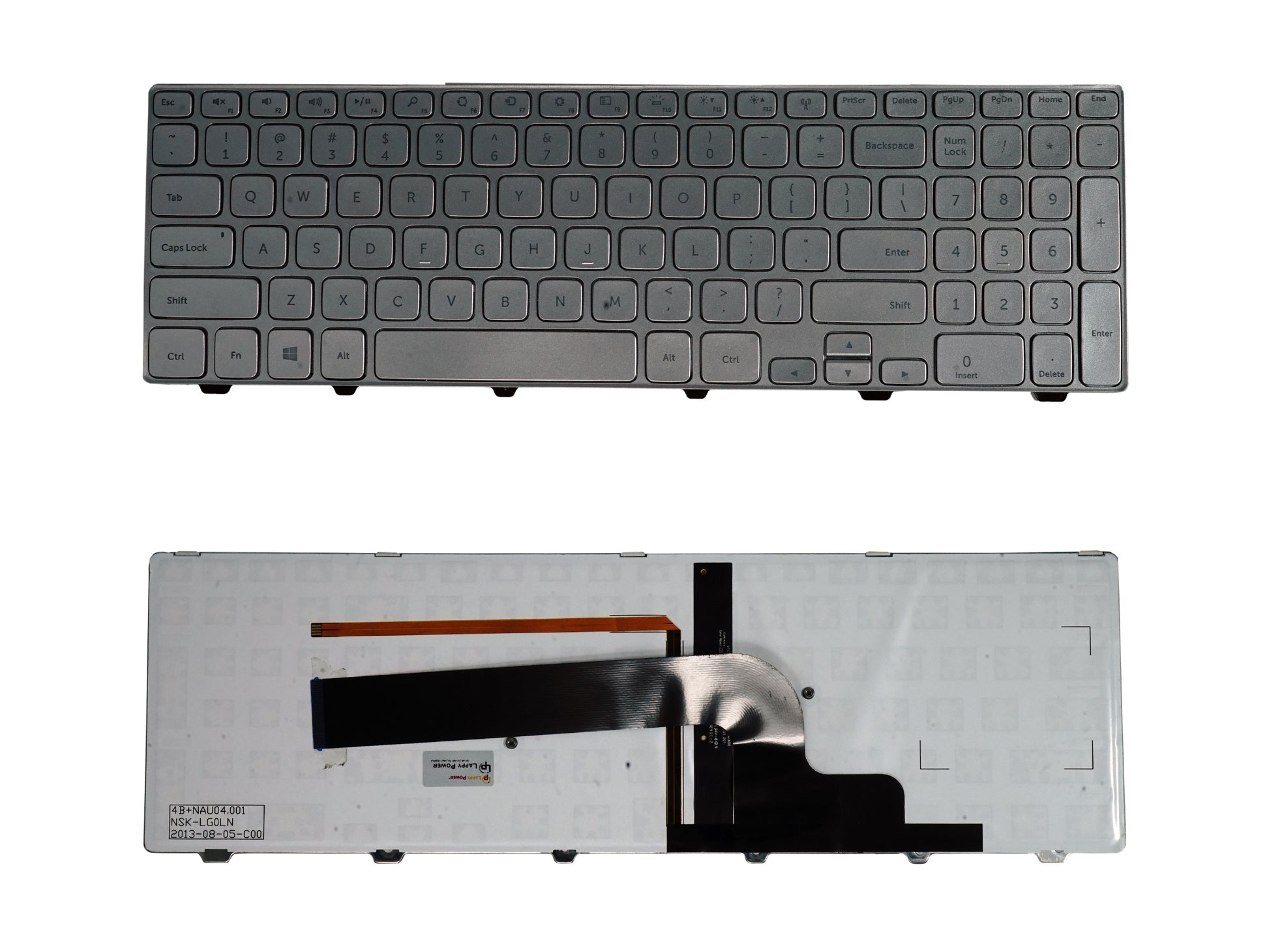 Laptop Keyboard compatible for DELL 15 7000 SILVER