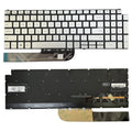 LappyPower Laptop Keyboard compatible for Dell Inspiron 15 7590 / 7791 / 5584 Silver with Backlight