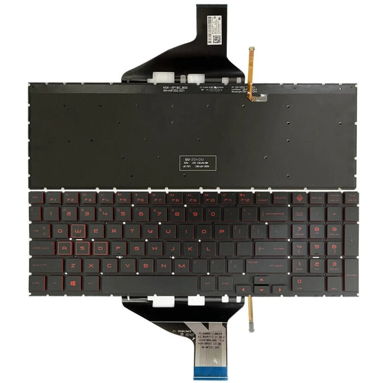 LappyPower Laptop Keyboard compatible For HP 15-DC / 15-DH (Red with RGB Backlight)