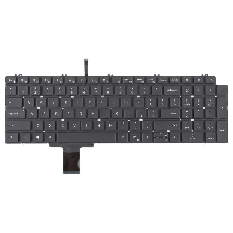 LappyPower Laptop Keyboard compatible for Dell Precision 7550 7750 7560 7760 0713DM Black with Backlight