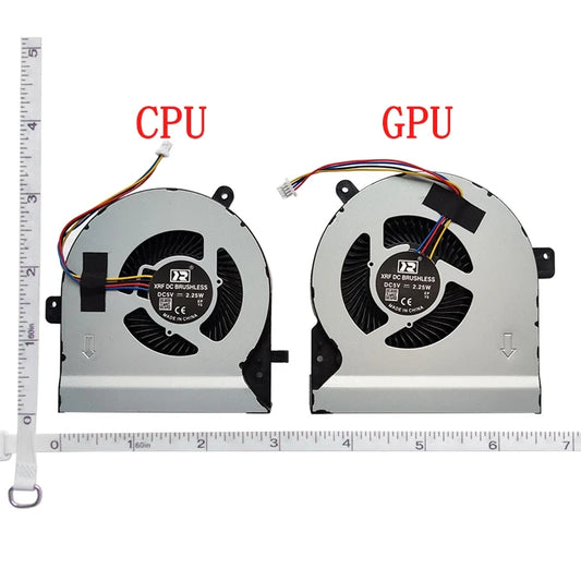 LappyPower Laptop CPU + GPU Cooling Fan for Asus GL502 GL502VM GL502VML FX60 FX60VM PAIR DC 5V (4 Pin)