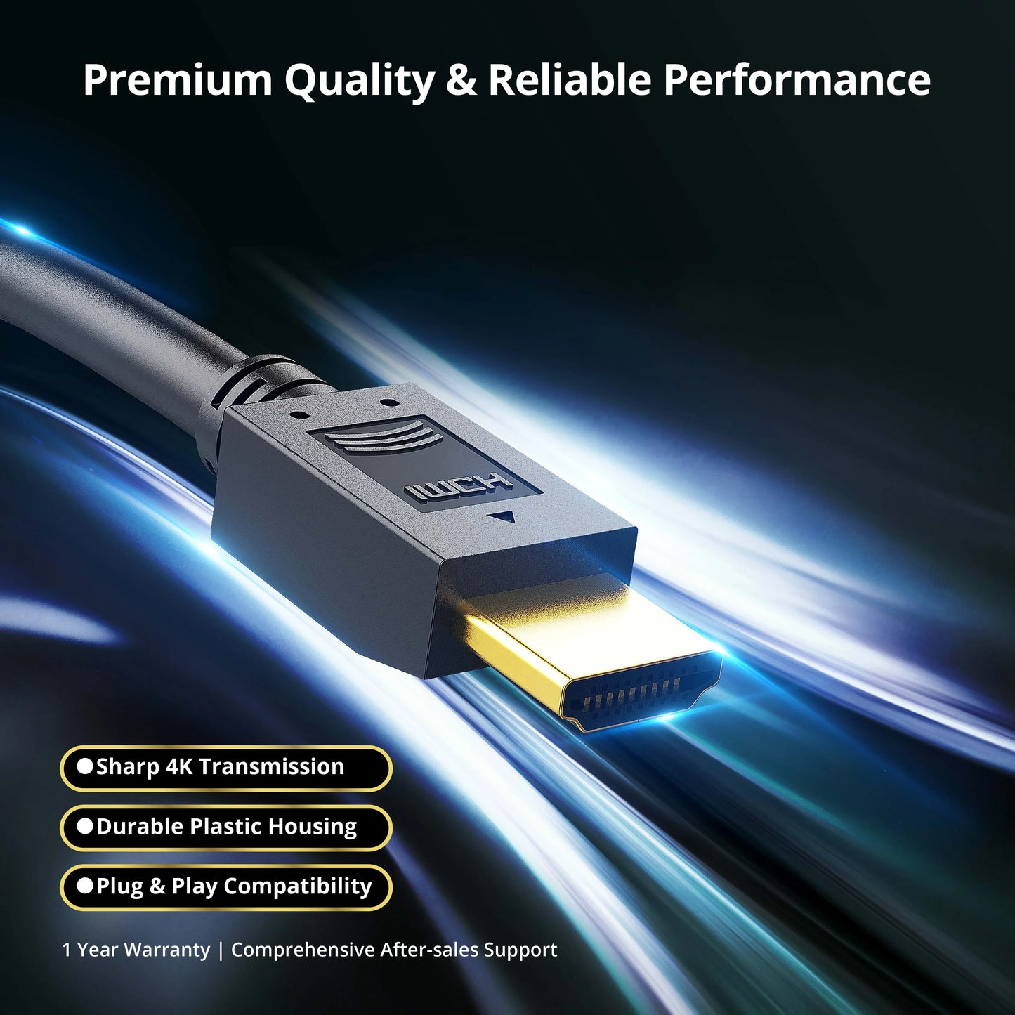 LappyPower 4K @ 30Hz HDMI Male to Male Cable (1.8m)